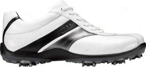 Ecco Casual Cool Ii 150024 (men's) - White/buffed Silver/black Leather