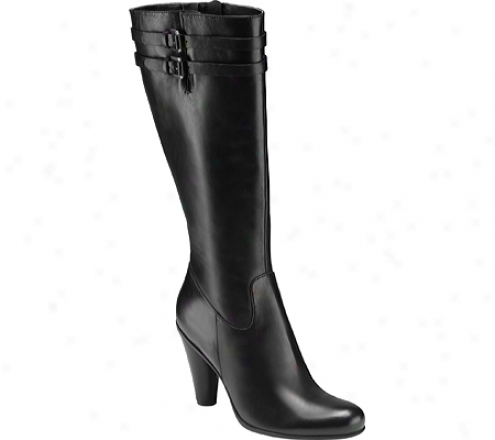 Ecco Laurel Tall Boot (womn's) - Black Soft Touch Leafher