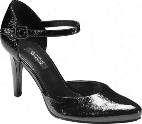 Ecco Leticia (women's) - Black Milled Patent