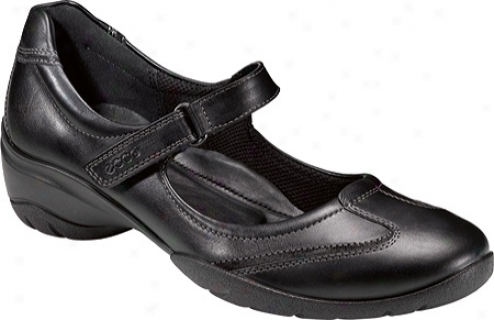 Ecco Rise Maryjane (women's) - Black Luxe/black Cayman