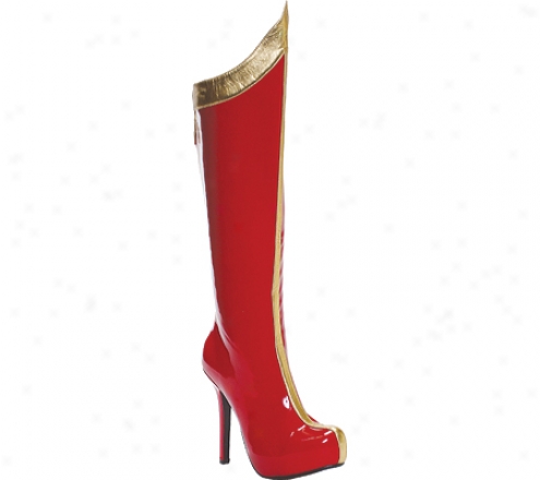 Ellie Comet-517 (women's) - Red/gold Pu