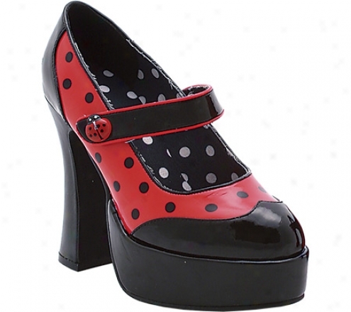 Ellie Ladybug-557 (women's) - Black/red