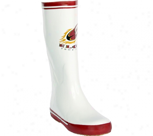 Fanshoes Elon University Rubber Boot (women's) - White