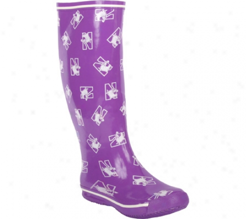 Fanshoes Northwestern University Rubber Boot (women's) - Purple