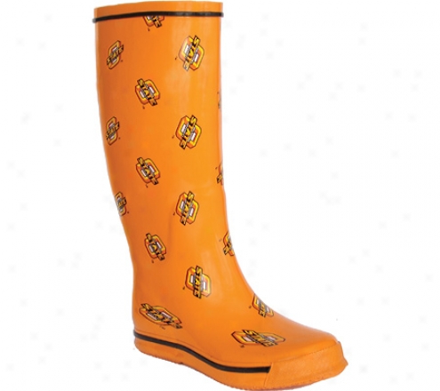 Fanshoes Oklahoma Pomp University Rubber Boot (women's) - Orange