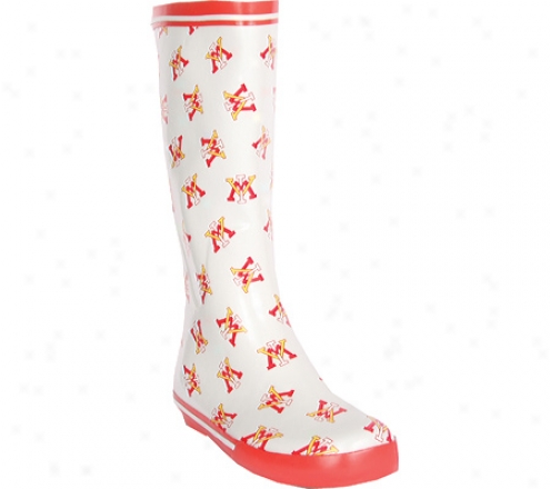 Fanshoes Virginia Militzry Institute Rubber Boot (women')s - White