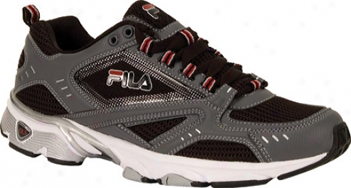 Fila Exceed Mesh (men's) - Pewter/black/chinese Red