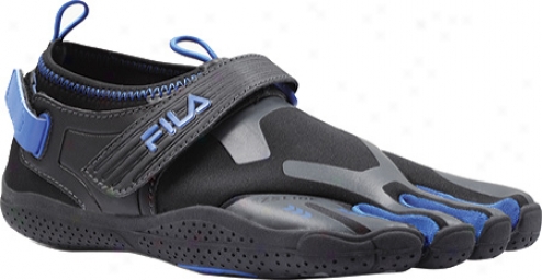 Fila Skele-toes Ez Slide (men's) - Black/castlerock/turkish Sea