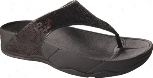Fitflop Electra (women's) - Black Sequin Leather