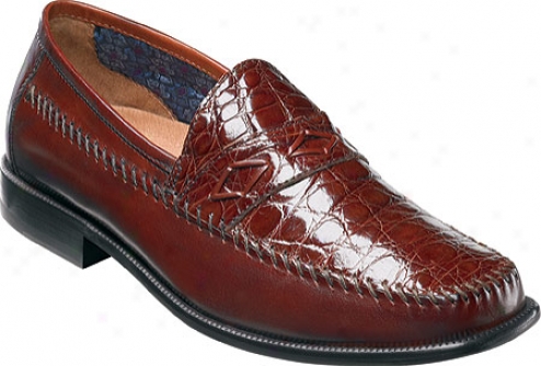 Florsheim Alfonso (men's) - Cognac Caiman Crocodile/smooth Leather