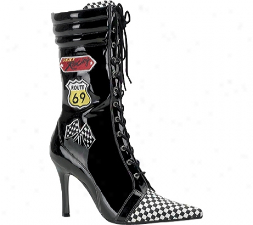 Funtasma Champ 105 (women's) - Black Patent/checkers