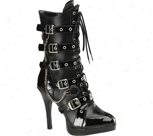 Funtasma Cop 911 (women's) - Black Pu/patent