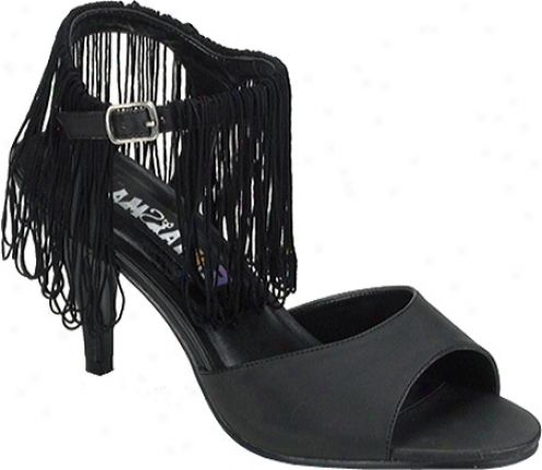 Funtasma Flapper 01 (women's) - Black Satin Pu