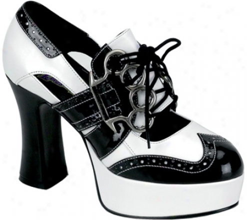 Funtasma Gangster 15 (women's) - Black/white Pu