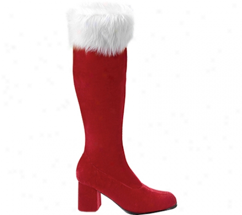 Funtasma Gogo 300f (women's) - Red Velvet/faux Fur