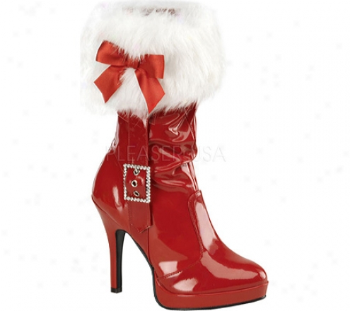 Funtasma Merry 215 (women's) - Red Patent/white Faux Fur