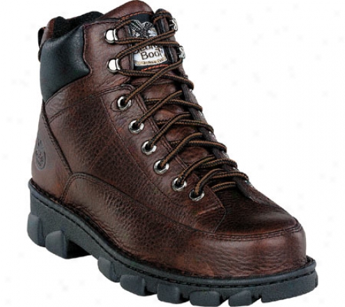 Georgia Boot G63 Wide Load Safety Toe Lace To Toe Eagle Light (men's) - Drak Soggy Brown Full Grain Leather