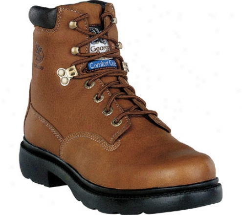 "georgiia Boot G66 6"" Safety Toe Boot Comfort Core (men's) - Briar Full Grain Leather"