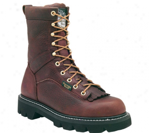 "georgia Boot G80 8"" Boot (men's) - Copper Wild Bull Oil Tanned Full Grain Leather"
