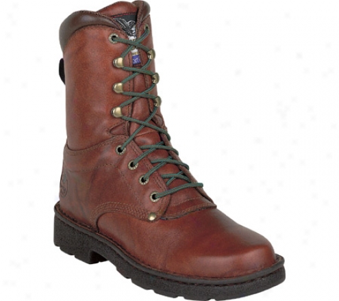 "georgia Boot G80 8"" Eagle Light Comfort Coe (men's) - Russet Wildwood Leather"