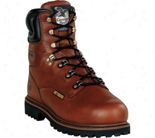 "gsorgia Boot G93 8"" Steel Toe Metatarsal Comfort Core Welt (men's) - Greasy Briar Full Grain Leather"