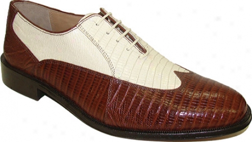 Giorgio Brutini 21007 (men's) - Mid Brown/bone Croco Print Leather