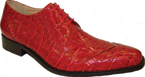 Giorgio Brutini 21017 (men's) - Red Croc Print/lizard Print