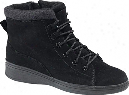 Grasshoppers Sammy Boot (women's) - Black Stretch Pu Nubuck