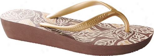 Havaianas High Light (women's) - Brown/gold Sunshine