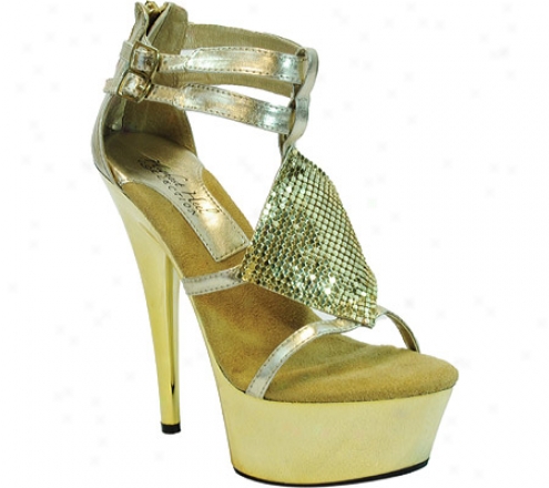 Highest Heel Amber-41 (women's) - Gold Metallic Pu