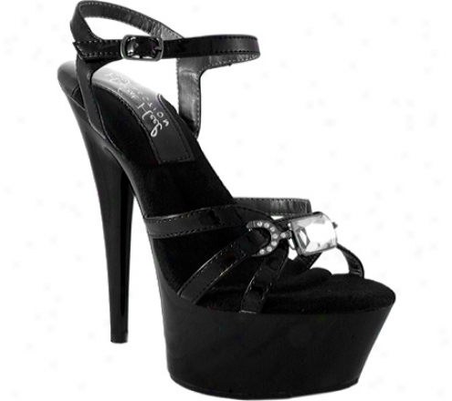 Highest Heel Amber-51 (women's) - Black Patent Pu