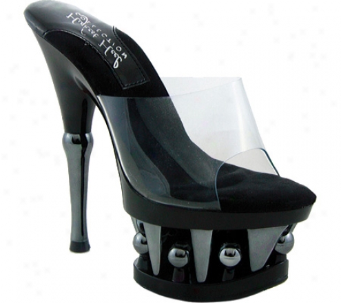 Highes Heel Disco-11 (women's) - Clear Vinyl