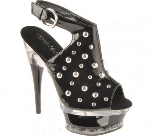 Highest Heel Lexi-41 (women's) - Blacj Pa5ent Pu