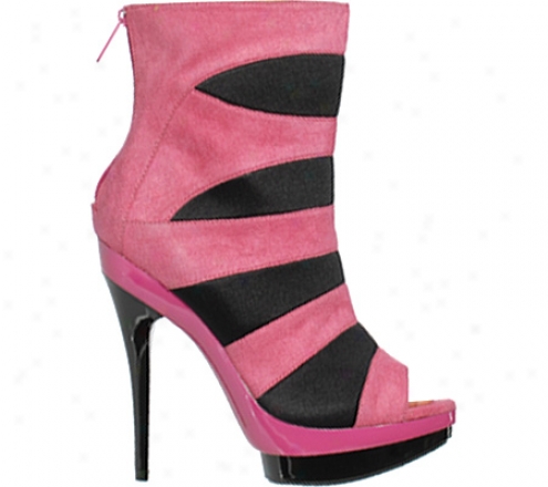 Highest Heel Lux-41 (womrn's) - Fuchsia Suede Pu