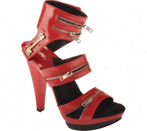 Highest Heel Sasha-104 (women's) - Red Patent Pu