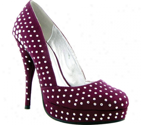 Highest Heel Too Hot-11 (women's) - Purple Suede Pu