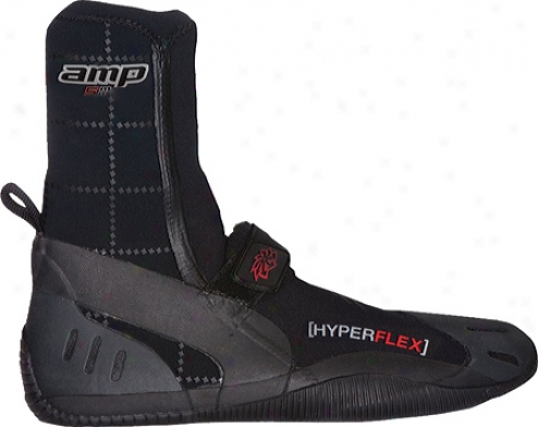 Hyperflex Wetsuits 5mm Amp Round Toe Boot - Black