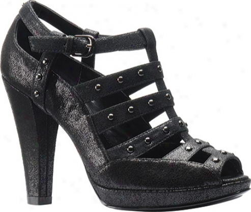 Isola Rinna (women's) - Black Cracked Suede