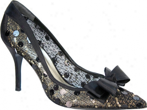 J. Renee Charish (women's) - Black/gold Sequin Mesh/satin