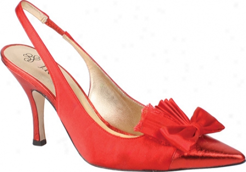 J. Renee Demur (women's) - Red Satin/metallic Nappa