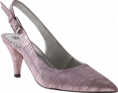 J. Renee Mallory (women's) - Fuchsia Metallic Linen Leather