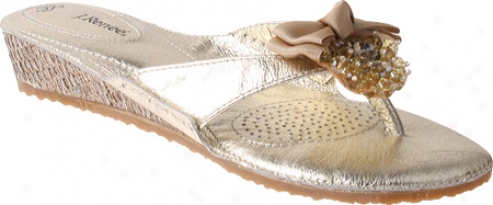 J. Renee Teena (women's) - Platiunm Gold Metallic Napa Leather