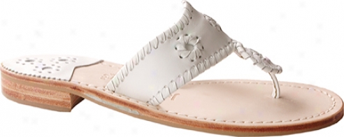 Jack Rogers Palm Beach Navajo Flat (women's) - White