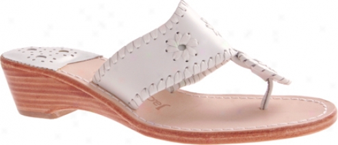 Jack Rogers Palm Beach Navajo Midwedge (women's) - White