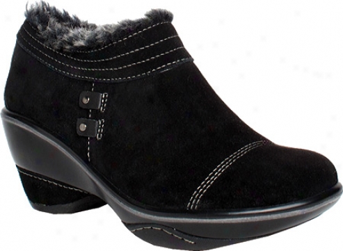 Jambu Beijing (women') - Black Brushed Suede/faux Leather