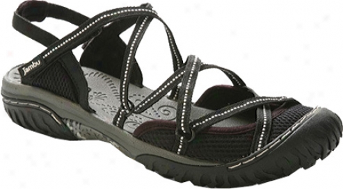 Jambu Water Diva Vegan (women's) - Black Mesh/nylon/webbing