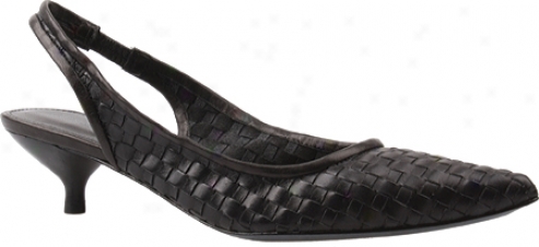 Jessica Bennett Prissy (women's) - Black Woven Leather