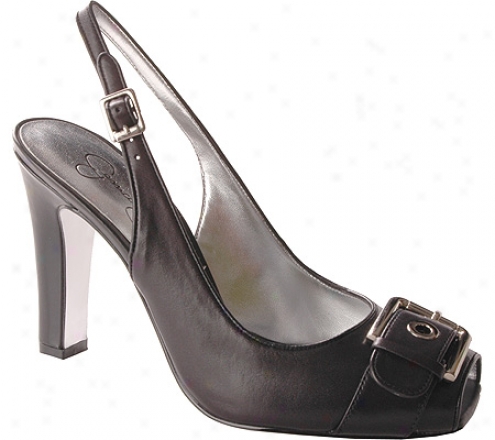 Jessica Simpson Evelyn (omen's) - Black Natural Leather
