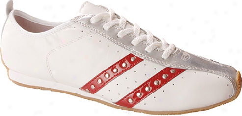 Jessica Simpon Look (women's) - White/red Silver/leather