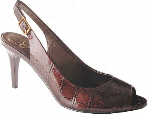 Jessica Simpson Maryznne (women's) - Saddle/grass Croco